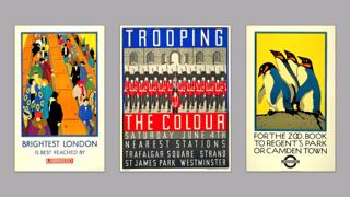 A selection of posters commissioned by Frank Pick.